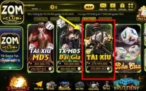 tài xỉu zomclub